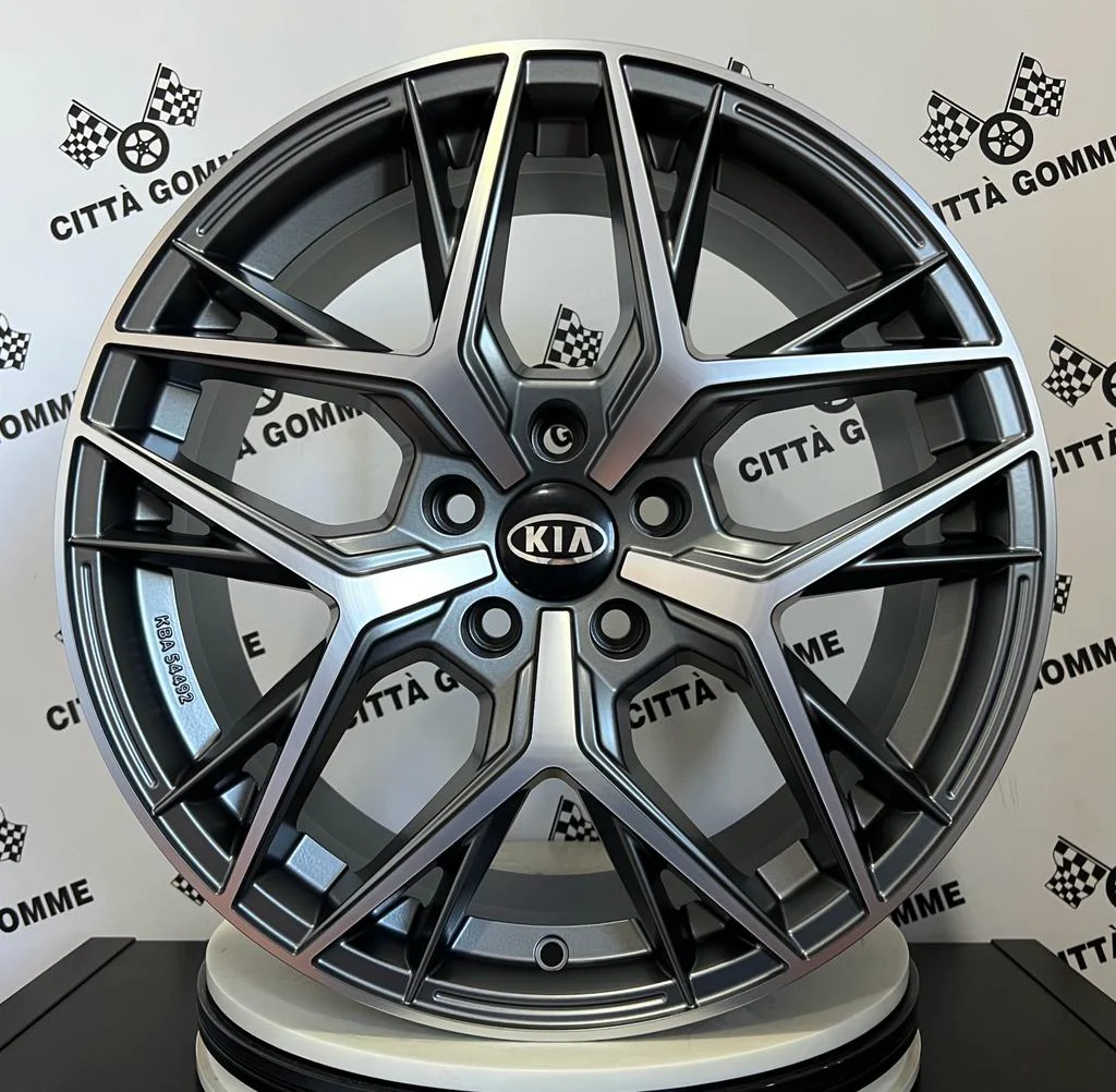 Set 4 Cerchi in lega Lunica per KIA Sportage Carens Sorento Ceed Optima Niro Soul Xceed Venga Cerato - Image 2