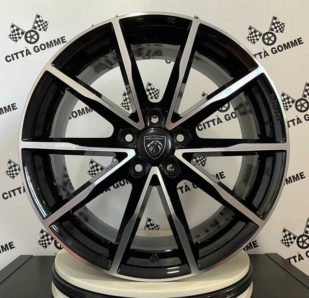Set 4 Cerchi in lega Ninja per Peugeot 3008 308 407 408 5008 508 607