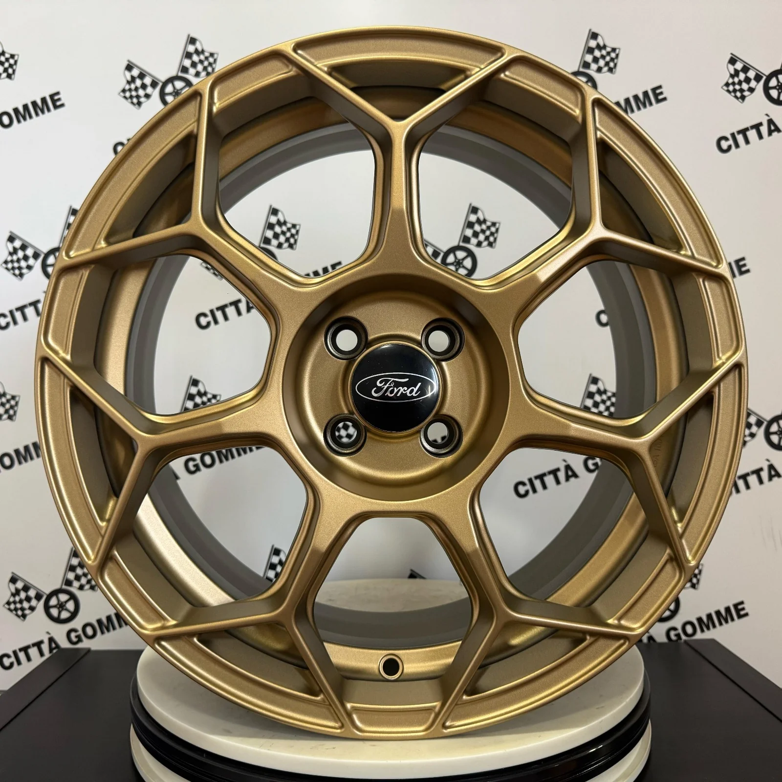 Set 4 Cerchi in lega RACEWAY per FORD B-MAX ECOSPORT FIESTA KA+ TRANSIT/TOURNEO COURIER - Image 3