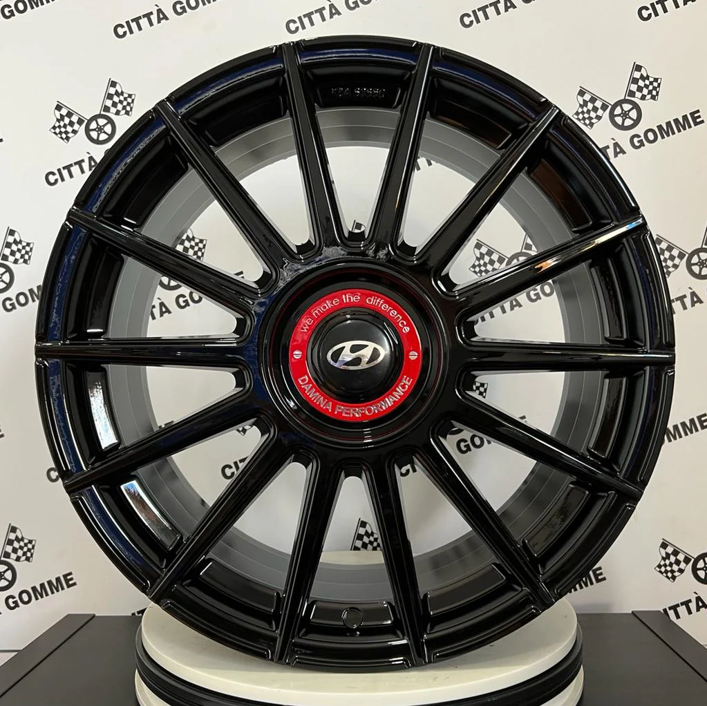 Set da 4 Cerchi in lega ACM09 per Hyundai iX20 iX35 i30 i40 Kona Ioniq Tucson Nexo Santa Fe Trajet Sonata