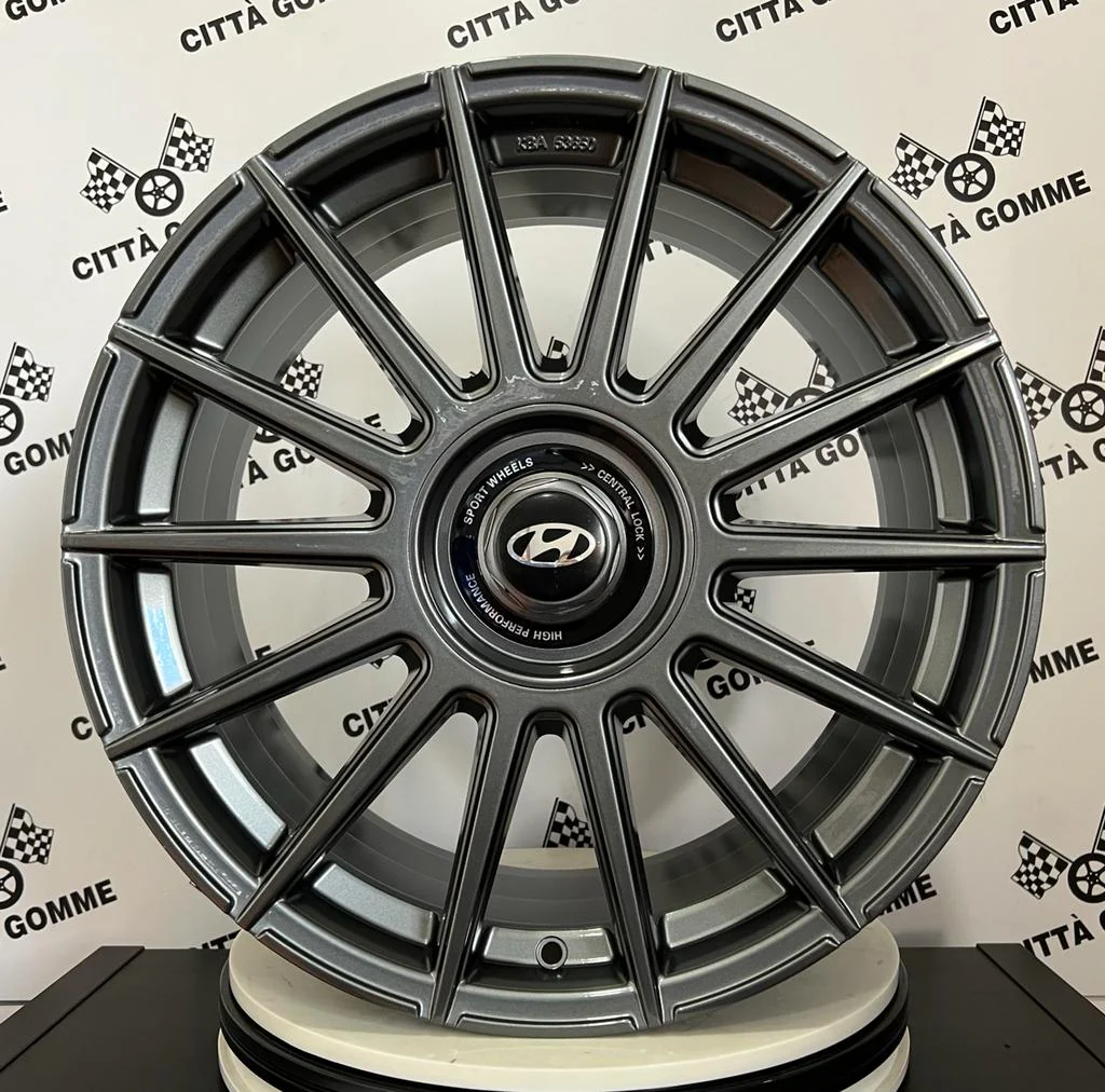 Set da 4 Cerchi in lega ACM09 per Hyundai iX20 iX35 i30 i40 Kona Ioniq Tucson Nexo Santa Fe Trajet Sonata - Image 6