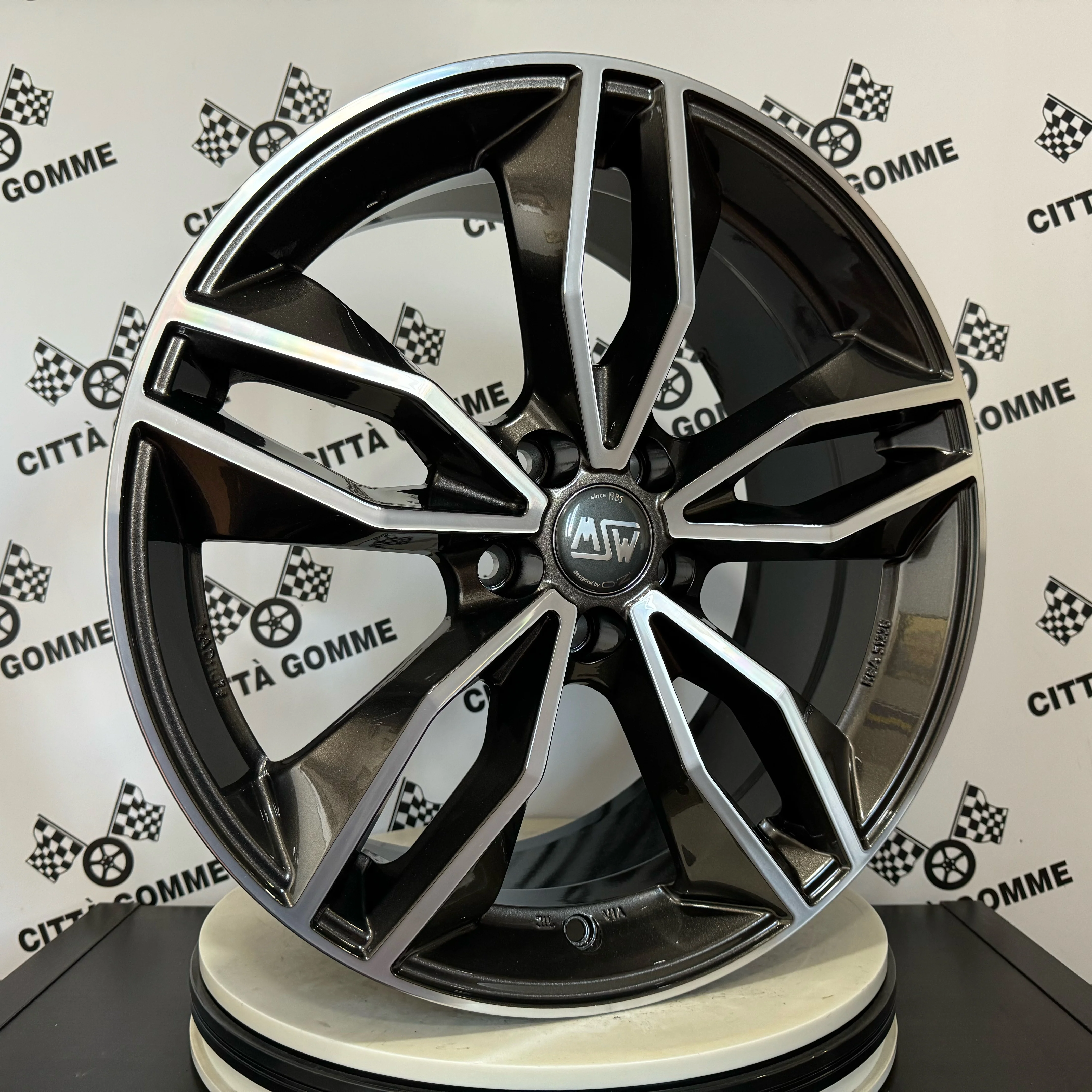 Set da 4 Cerchi in lega Msw71 per Hyundai iX20 iX35 i30 i40 Kona Ioniq Tucson Nexo Santa Fe Trajet Sonata - Image 4