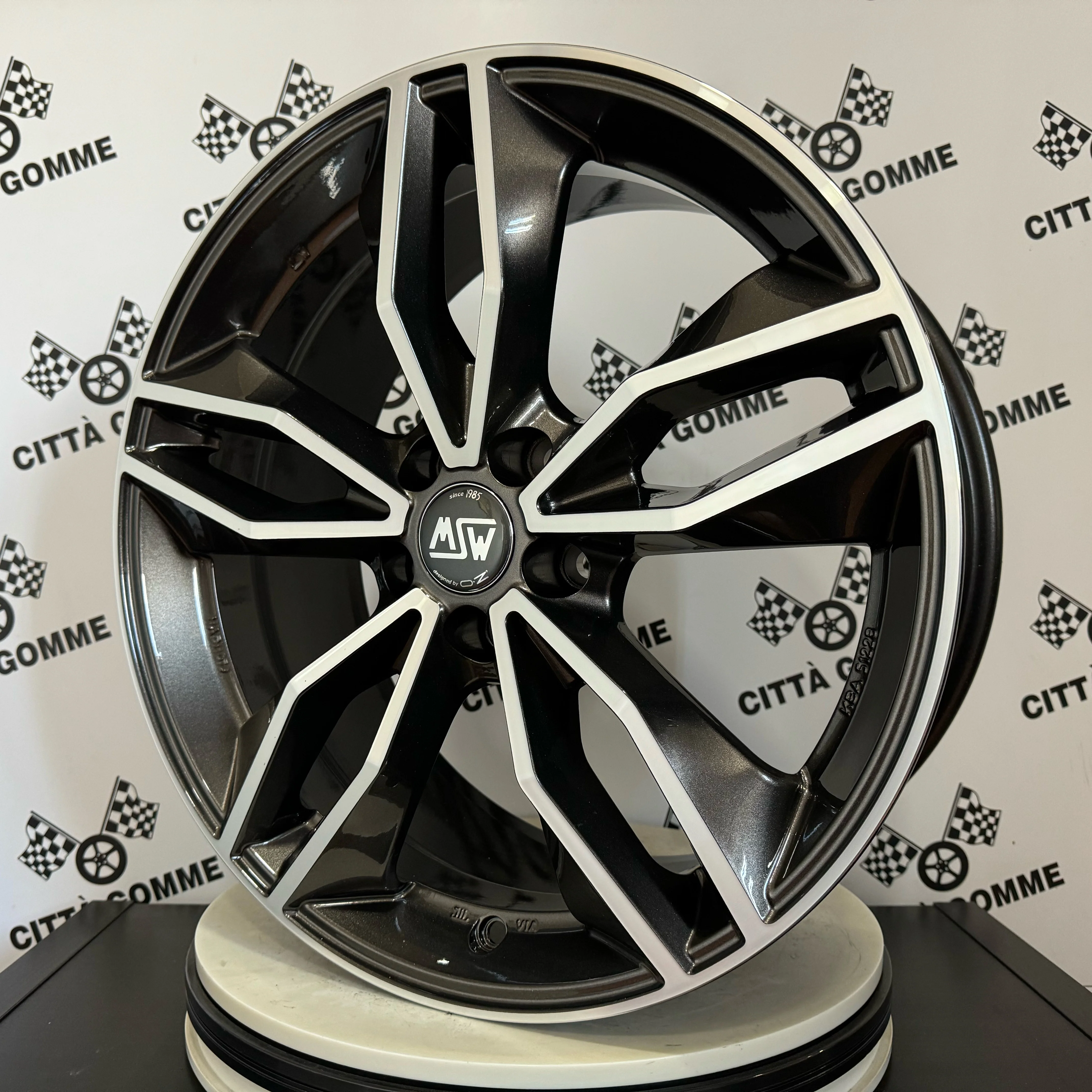 Set da 4 Cerchi in lega Msw71 per Volkswagen Polo T-Cross Fox New Beetle Vento Golf IV - Image 6