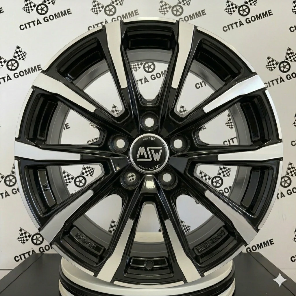 Set da 4 Cerchi in lega Msw79 per Hyundai iX20 iX35 i30 i40 Kona Ioniq Tucson Nexo Santa Fe Trajet Sonata
