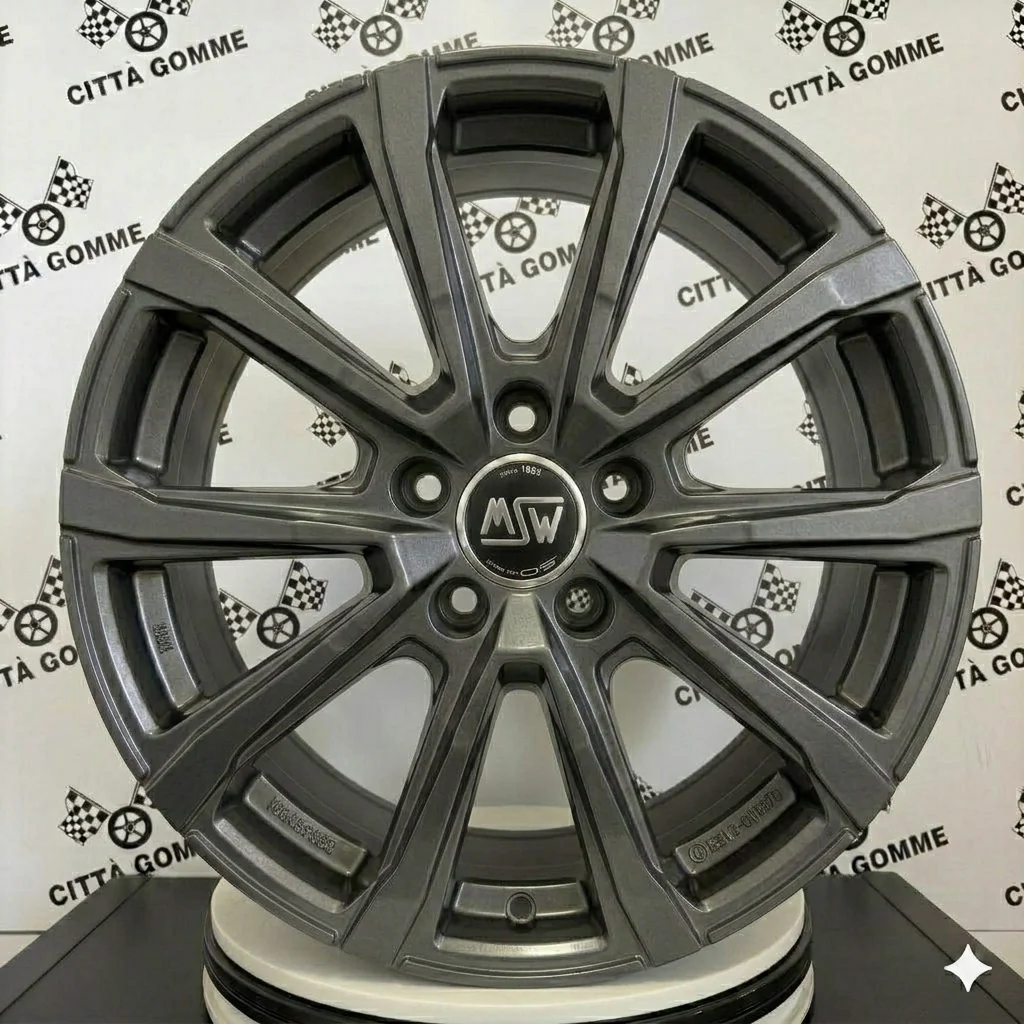 Set da 4 Cerchi in lega Msw79 per Hyundai iX20 iX35 i30 i40 Kona Ioniq Tucson Nexo Santa Fe Trajet Sonata - Image 2
