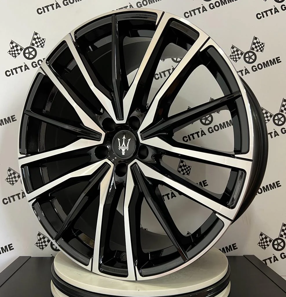 Set da 4 Cerchi in lega Sparta per Maserati Levante Ghibli Quattroporte V8 GTS Gransport DOPPIA MISURA - Image 2