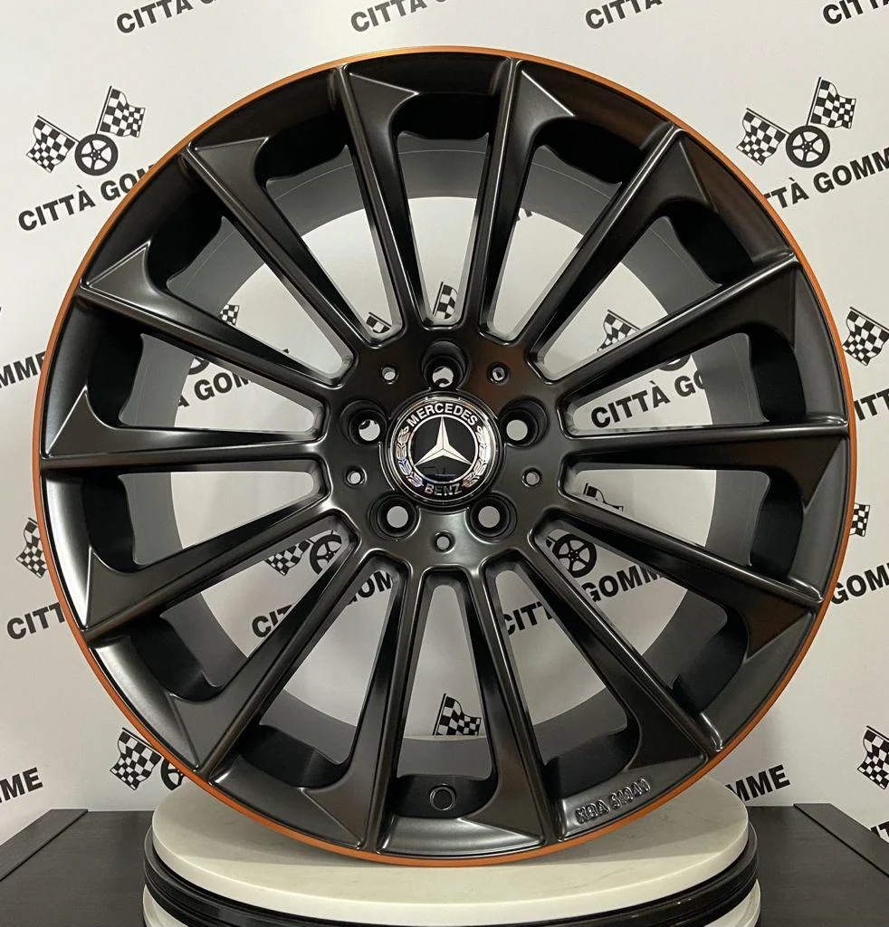 Set da 4 Cerchi in lega Stellar per Mercedes Classe A B C E S SL SLK CL CLS CLA GLA GLB VITO GLK GLE GLC AMG Coupè - Image 7